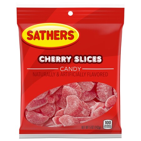 Sathers Chuckles Cherry Slices Gummi Candy 5 oz 06746